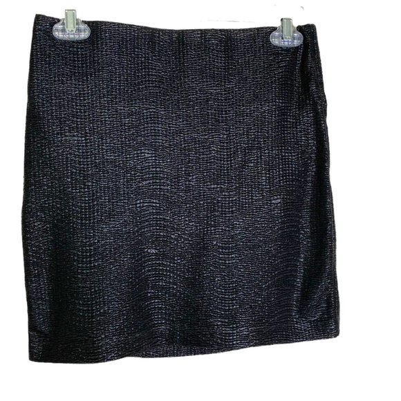 BCBGeneration Womens Black Pull-On Stretchy Shimmery Skirt Size S Holiday Party - Picture 1 of 7